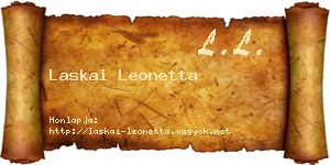 Laskai Leonetta névjegykártya